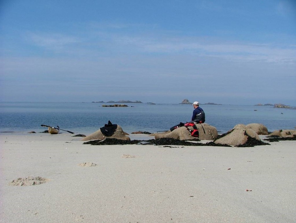 Having lunch in paradise on the Isles of Scilly