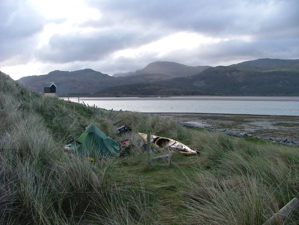 Barmouth, with Cadair Idris in the background.