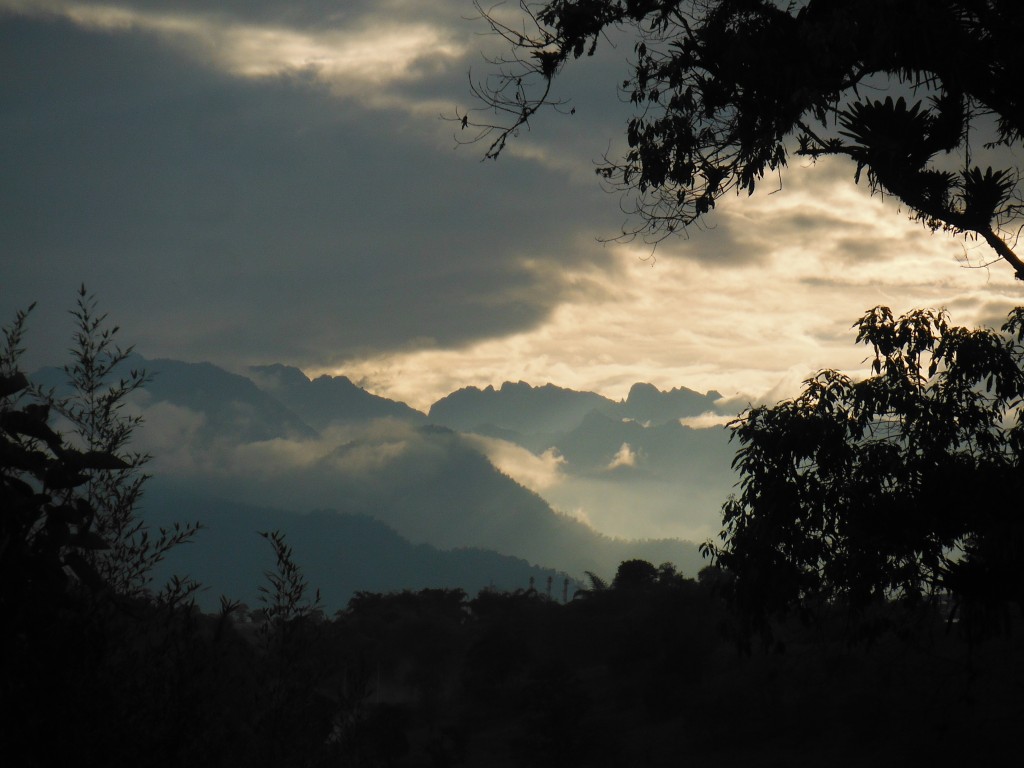 A rare glimpse of the Andes
