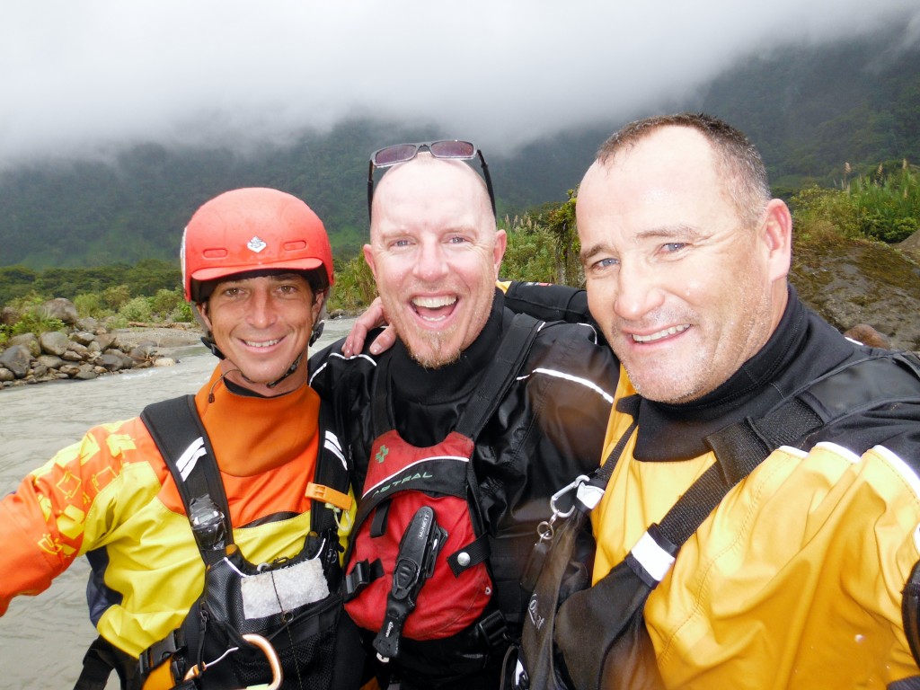 Chris, Marty and myself after a fun run down Sardinas Grande