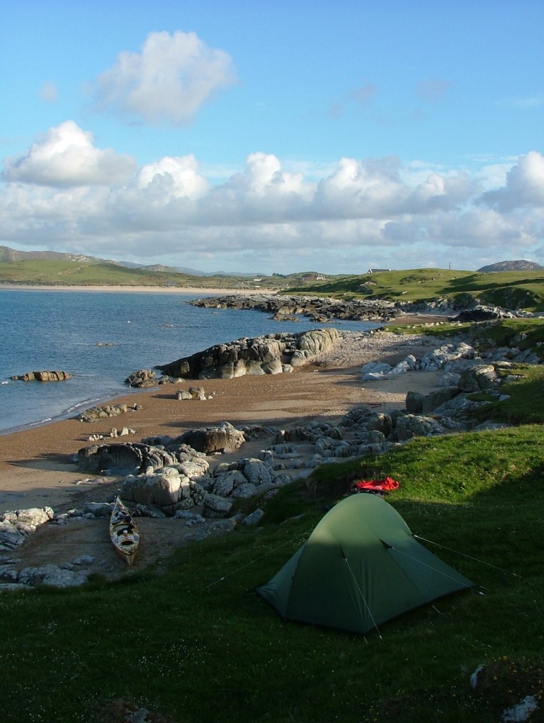 a not so idyllic campsite as it turned out